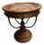 Late 20th Century Rustic Round Game Table With Inlaid Chess Board & Storage Drawer For Sale