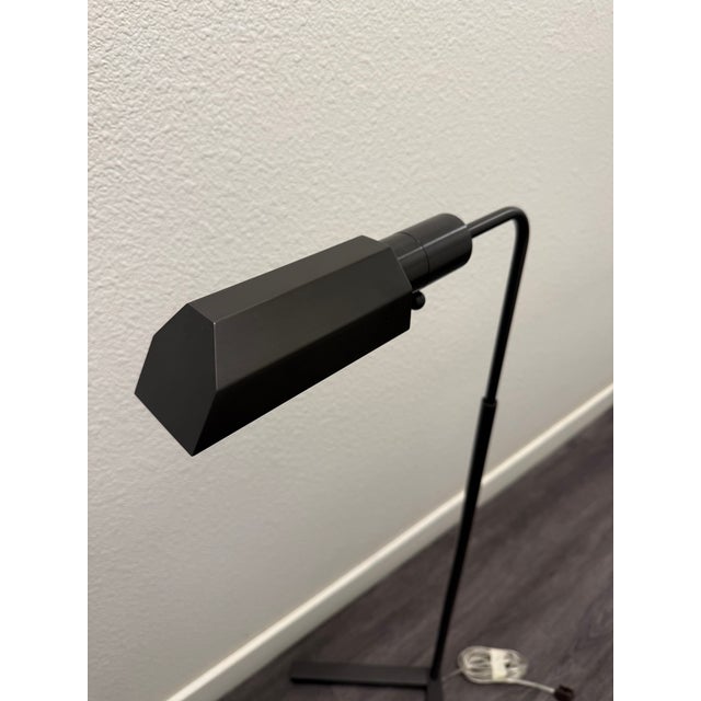 Bauhaus Modern Black Geometric Task Floor Lamp For Sale - Image 3 of 4