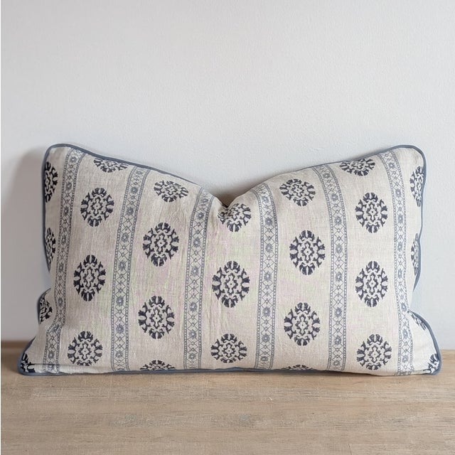 Gp & J Baker Alma Lumbar in Indigo - Single For Sale - Image 4 of 6