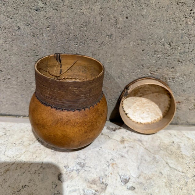 Midcentury Modern Gourd Art Lidded Container, Handmade in Malta, 1960s For Sale - Image 4 of 13