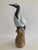 Asian Tropical Crain Bird in Glazed Porcelain For Sale - Image 11 of 12