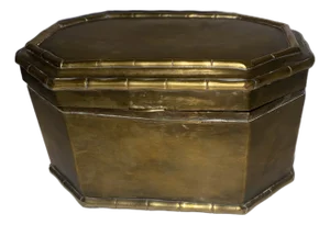 Antique Brass Lidded Box