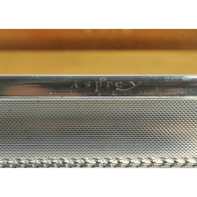 Sterling Silver Cigarette Box from Asprey & Co. London, 1950s For Sale - Image 4 of 11