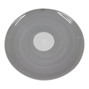 Modern Venini Murano Glass Plate White Filigrana