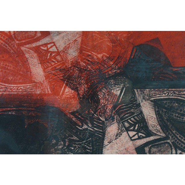 "Echoes of the Motherland" - African Shapes Lithograph Signed by Peter Nel For Sale - Image 4 of 4