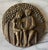 Vintage Egino Weinert Mid-Century Bronze Relief Plaque - Couple Under Tree For Sale - Image 4 of 5