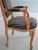 Wood French Louis XV Style Upholstered Open Armchair For Sale - Image 7 of 18