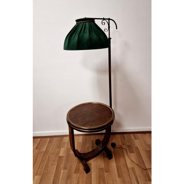 Art Deco Reading Table with Integrated Lamp, 1940s For Sale - Image 6 of 18