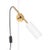 Stav Two Arms Floor Lamp in White Brass by Johan Carpner for Konsthantverk For Sale - Image 3 of 7
