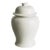 Koa Wide Lidded Ginger Jar Small, Bright White For Sale