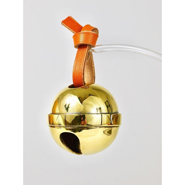 Handcrafted Jingle Bell #5039 Paperweight in Brass, Leather attributed to Carl Auböck, Austria, 2022 For Sale - Image 13 of 18
