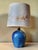 Blue Stoneware Lamp by Denis Avonts in La Borne, 1980 For Sale - Image 8 of 10