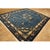 1920s Blue-Navy Background Floral-Medallion Design Antique Chinese Peking Rug For Sale In New York - Image 6 of 8