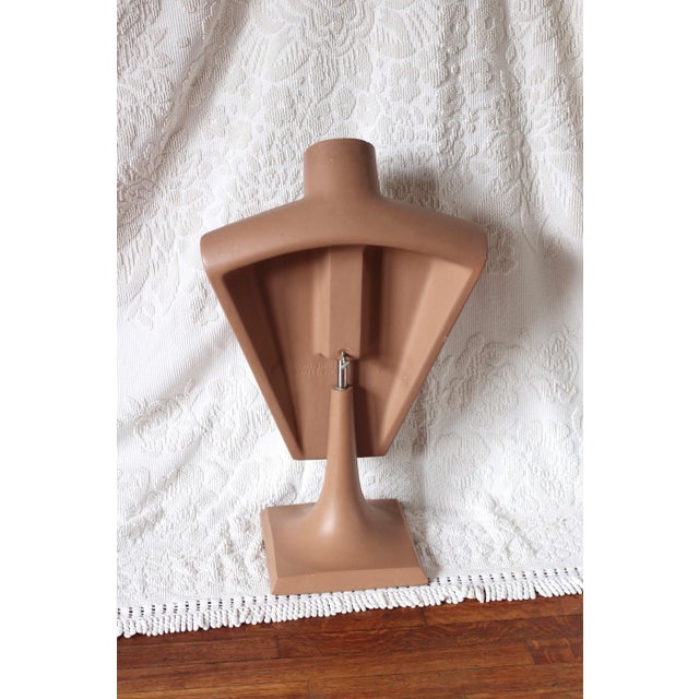 1950s Midcentury or Art Deco Style Pink Male Mannequin Bust For Sale - Image 5 of 10