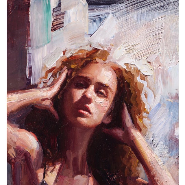 Ready to Shine captures a moment of introspection and confidence, as a figure with flowing curls poses with an expressive...