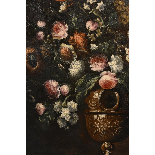 Andrea Scacciati, Flowers Still Life, 1600s, Oil on Canvas, Framed For Sale - Image 13 of 18