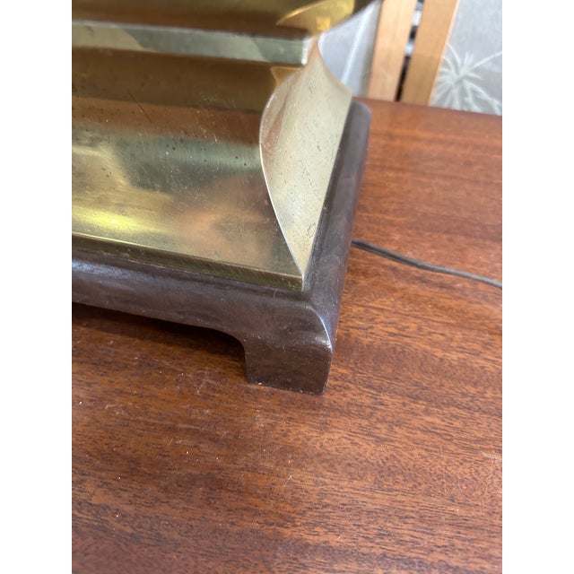 Up for consideration is a beautiful vintage brass large table lamp. This is such a lovely piece that would look perfect in...