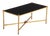 A French Brass & Glass Coffee Table, in the Manner of Maison Jansen, C. 1950. For Sale