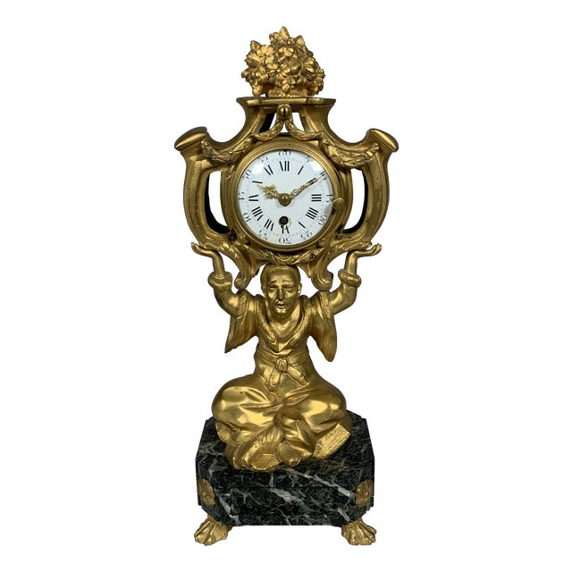 Antique Chinese-Style Clock, 1800s For Sale