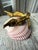 Pink French Scallop Shell on Brass Pedestal Seahorse Base For Sale - Image 8 of 8