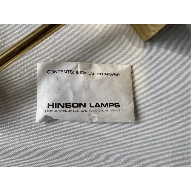 Vintage Hinson Lamps Spanish Brass Swing Arm Wall Mount Light For Sale In Pittsburgh - Image 6 of 8