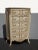 French Country Vintage Tallboy Dresser French Country Off White With Gold Trim Chest of Drawers For Sale - Image 3 of 13