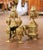 French Pair of 19th Century French Louis XVI Gilt Bronze Fireplace Chenets Andirons For Sale - Image 3 of 10