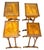 Nesting Coffee Tables in Walnut, 1920, Set of 4 For Sale - Image 3 of 14