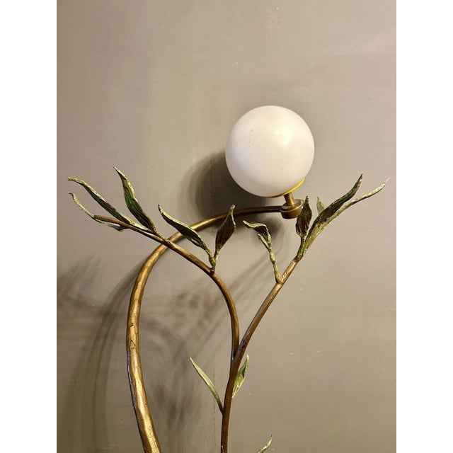 Large French Olivia Floor Lamp by Jean Claude Mahey, 1980s For Sale - Image 3 of 14