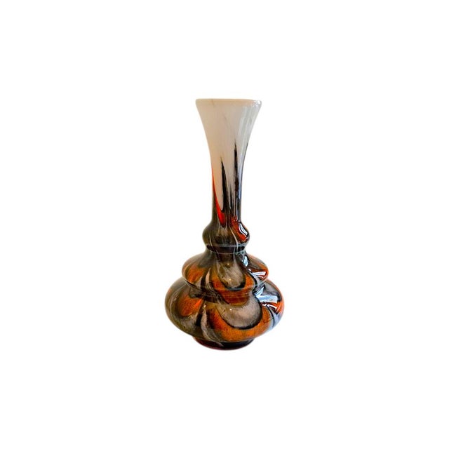 Opaline Glass Vase attributed to Carlo Moretti, 1970s For Sale - Image 4 of 10