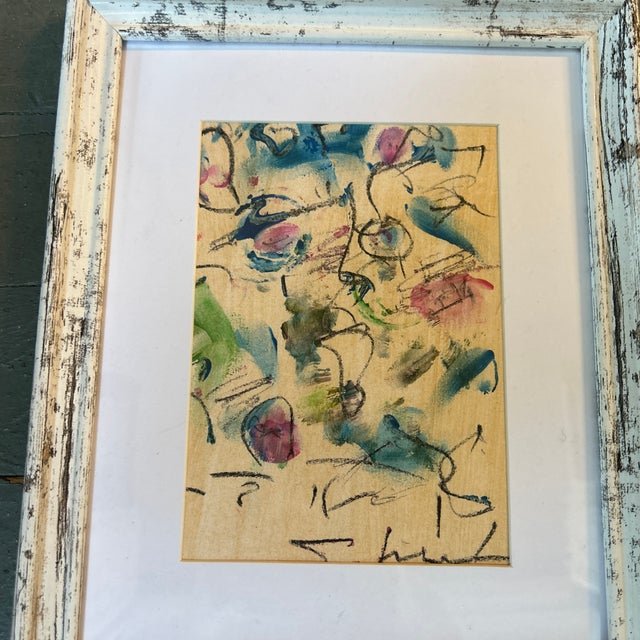 Contemporary original abstract painting by Stephen Heigh. Measures 9x11. Check out my shop Robins Egg Gallery for more.