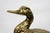 Mid-Century Modern Hollywood Regency Gilt Metal Duck-Shaped Ice Bucket with Hinged Lid and White Lacquered Compartment by Mauro Manetti, 1970s For Sale - Image 3 of 18