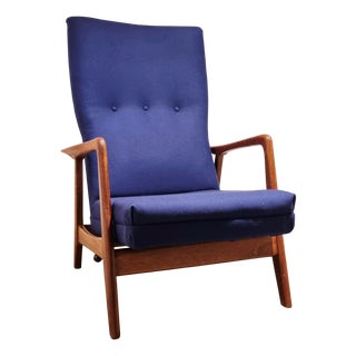 Rock Siësta Tilting Highback Lounge Chair by A. Relling and T. Bekken for Arnestad Bruk, Norway, 1957 For Sale