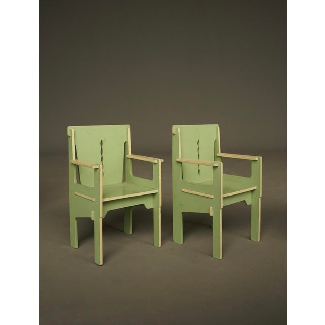 Art Deco Hague School Dutch Childrens Toy Furniture, 1930s, Set of 4 For Sale - Image 6 of 14