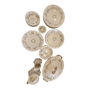 36 Piece Haviland Limoges Vintage Dessert Dish Set