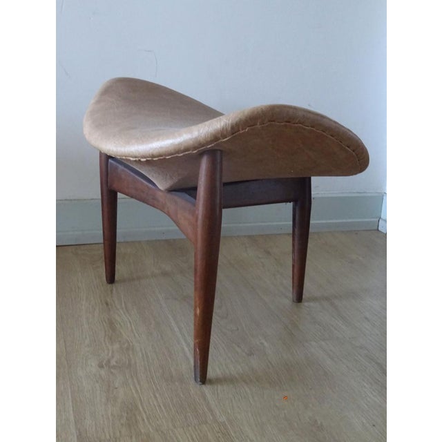Wood Ottoman by H.W.Klein for Bramin, 1950s For Sale - Image 7 of 14