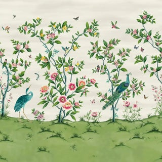 Harlequin Florence Wallpaper in Fig Blossom/Apple/Peony For Sale