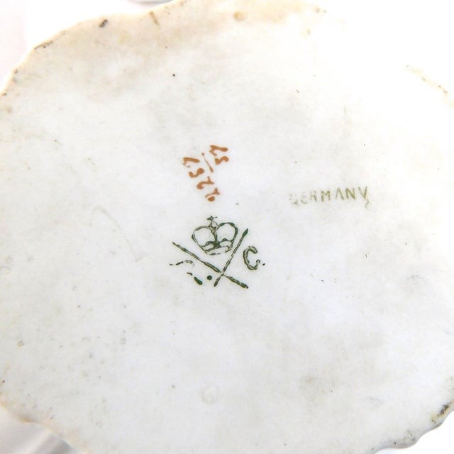 White 18th Century Rosenthal Hand Painted Ramekin Dishes With Underplates- 8 Pieces For Sale - Image 8 of 10