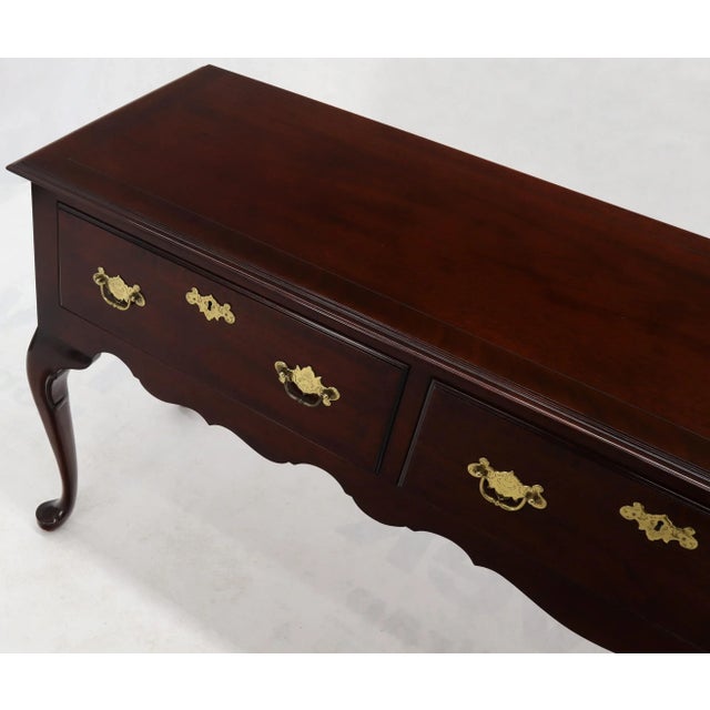 Kindel Mahogany Queen Anne 3-Drawer Sideboard For Sale - Image 9 of 13