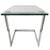 Vintage Postmodern Glass Side Table in Chrome from Gebra, Germany, 1980s For Sale - Image 4 of 6