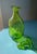 Vintage Mid-Century Modern Blenko #49 Lime Crackle Glass Pinched Decanter – Winslow Anderson – Silver Foil Label & Stopper For Sale In Boston - Image 6 of 10