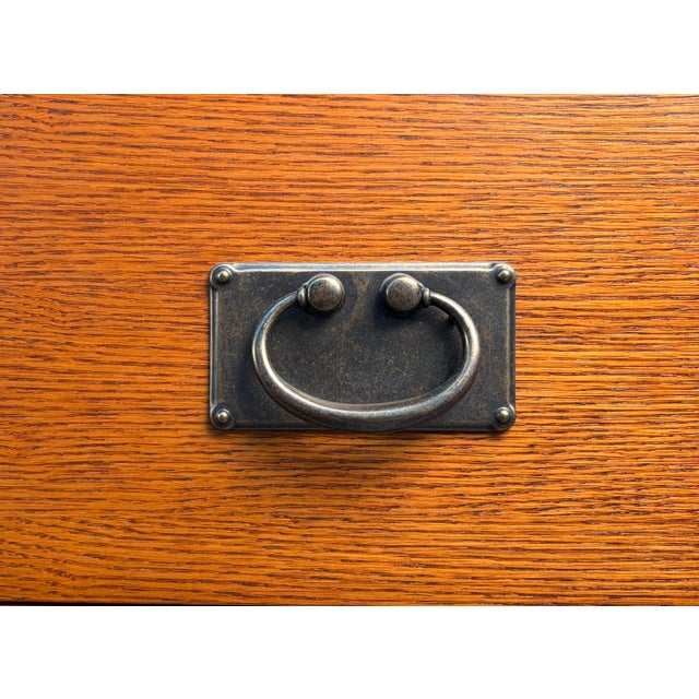 Late 20th Century Mission Oak Highboy Dresser by Vaughan Bassett For Sale - Image 10 of 17