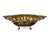 Mid 20th Century Vintage Antique Hammered Brass Rococo Revival Footed Bowl For Sale - Image 5 of 14
