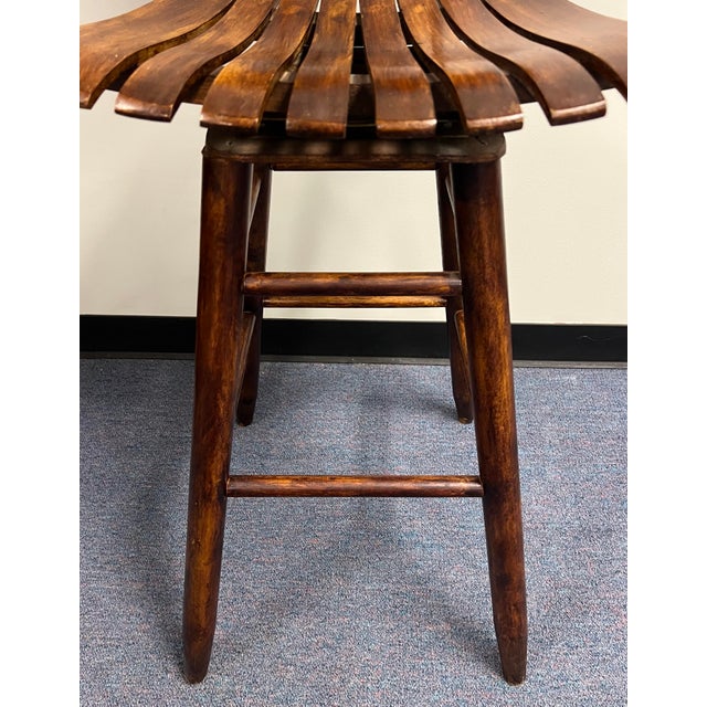 Arthur Umanoff Mid Century Swivel Bar Stools - A Pair For Sale - Image 12 of 12