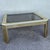 Vintage Art Deco Gold and Smoked Glass Coffee Table For Sale - Image 4 of 8