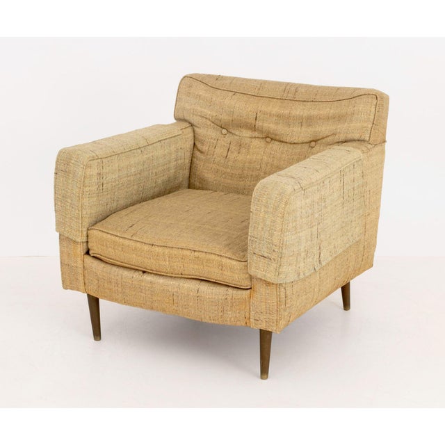 Dunbar Furniture Edward Wormley for Dunbar Upholstered Arm Chair For Sale - Image 4 of 7