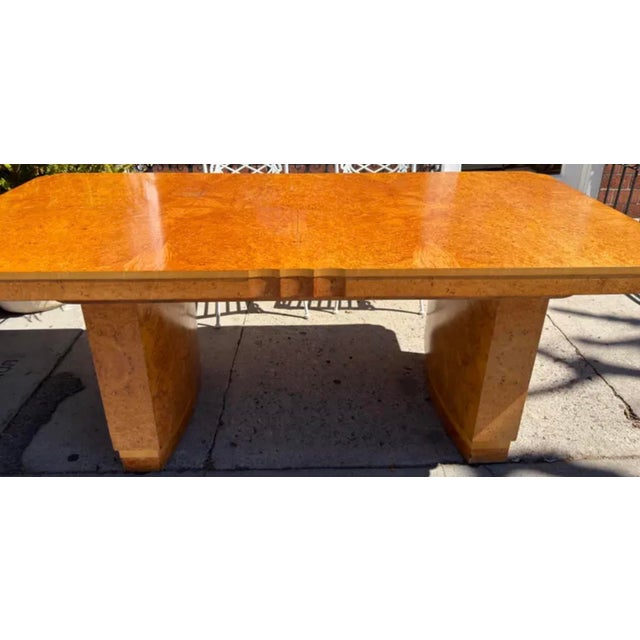 Art Deco H & L Epstein Art Deco Walnut Dining Table 1935 For Sale - Image 3 of 5