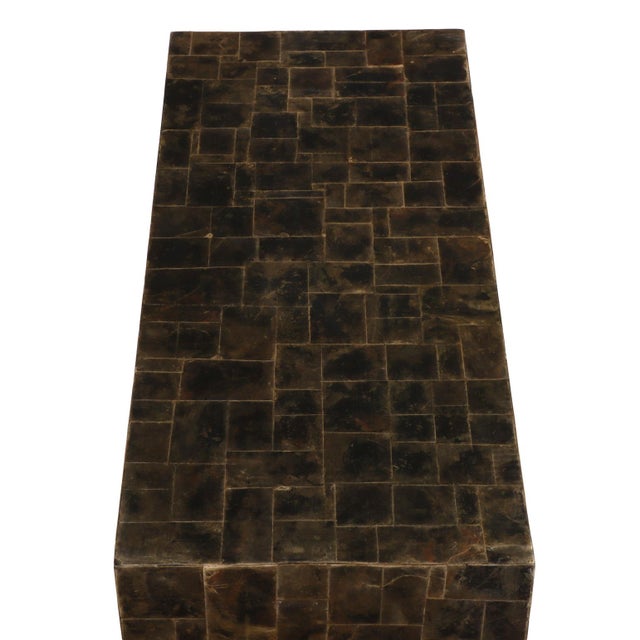 A Mica Covered Waterfall Coffee Table in the Manner of Jean-Michel Frank. Contemporary. For Sale In Philadelphia - Image 6 of 6