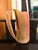 Wonderfully hand polished natural horn cup. The handle is a continuation of the cup and has a decorative flare.