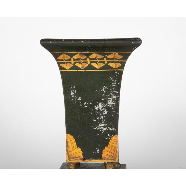 19th Century French Neoclassical Tole Peinte and Gilt Urn Cachepot For Sale In New York - Image 6 of 9